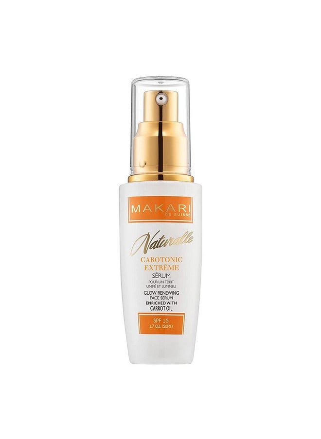 Makari - Makari Naturalle Carotonic Extreme Brightening Serum SPF15 (1.7 oz) | Helps Reduce Appearance Of Blemishes, Scars, and Imperfections | Brightens, Smoothens, & Gives Antioxidant Protection - Image 1