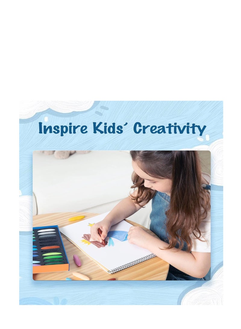 YPLUS Peanut Crayons for Kids, 24 Colors Washable Toddler Crayons, Non-Toxic Baby Crayons for ages 2-4, 1-3, 4-8, Coloring Art Supplies… - Image 3