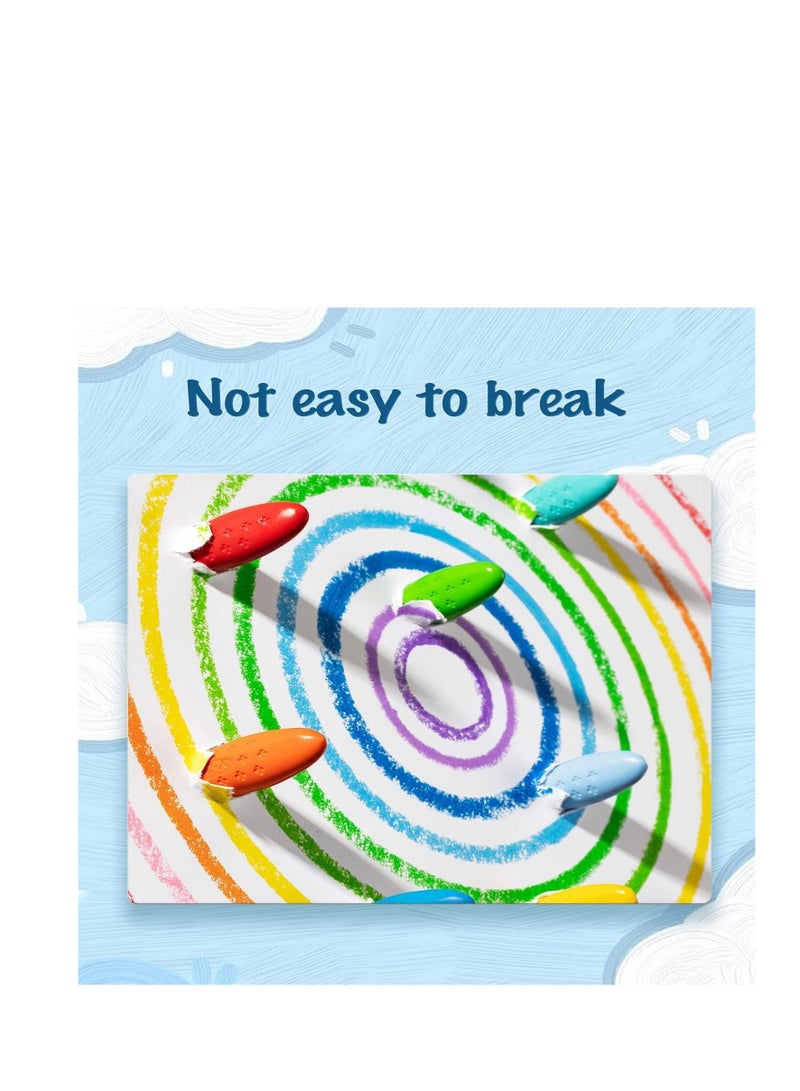 YPLUS Peanut Crayons for Kids, 24 Colors Washable Toddler Crayons, Non-Toxic Baby Crayons for ages 2-4, 1-3, 4-8, Coloring Art Supplies… - Image 4