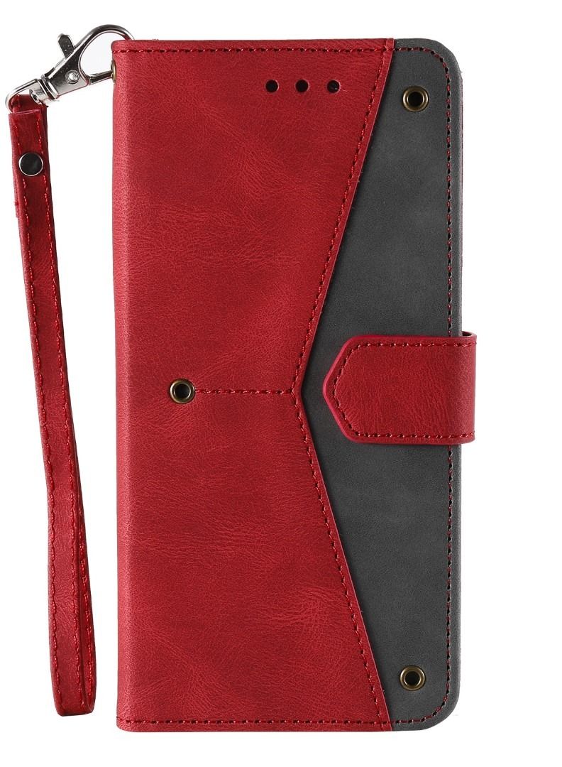 Suteni Flip Cover Leather Protective Hidden Card Slots Phone Case for iPhone