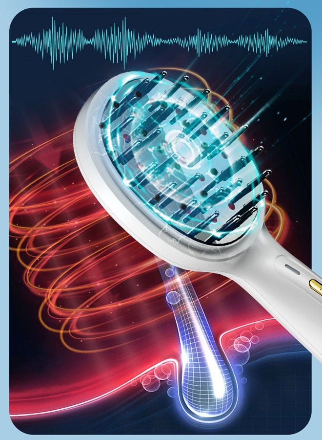 إن كي أكس مشط الشعر الكهربائي المنزلي بالليزر وعلاج الضوء الأحمر وتدليك فروة الرأس لتعزيز العناية بالشعر - Image 4