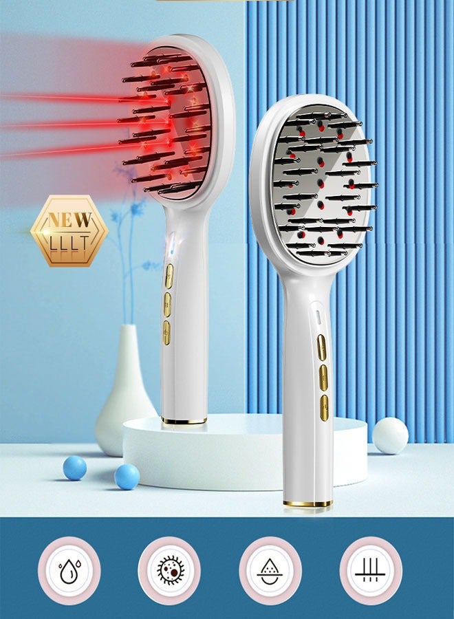 إن كي أكس مشط الشعر الكهربائي المنزلي بالليزر وعلاج الضوء الأحمر وتدليك فروة الرأس لتعزيز العناية بالشعر - Image 3