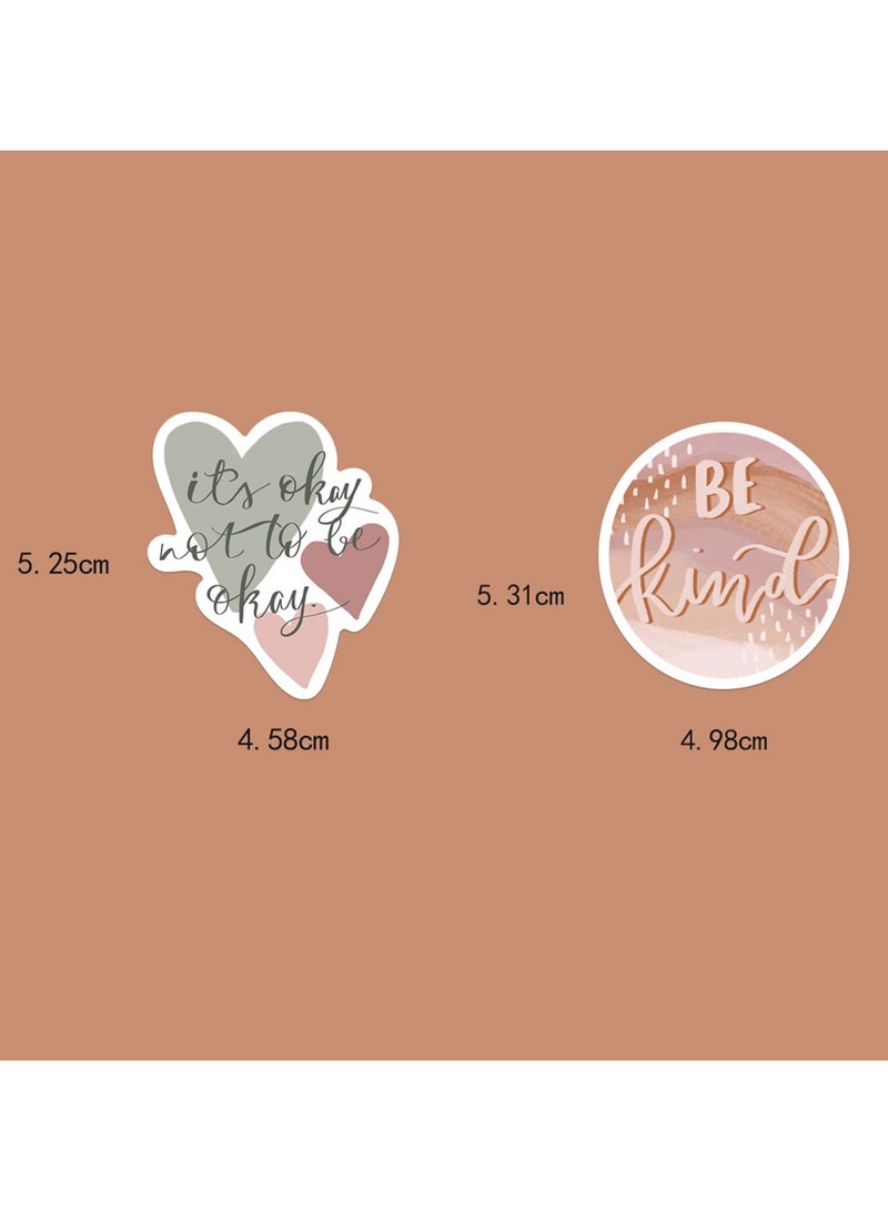 Vintage Inspirational Stickers 50Pcs Boho Motivational Aesthetic Stickers for Women Adults Kids Teen Teachers Retro Vinyl Waterproof Positive Decals for Laptop Water Bottles Phone Scrapbook Journal - Image 4