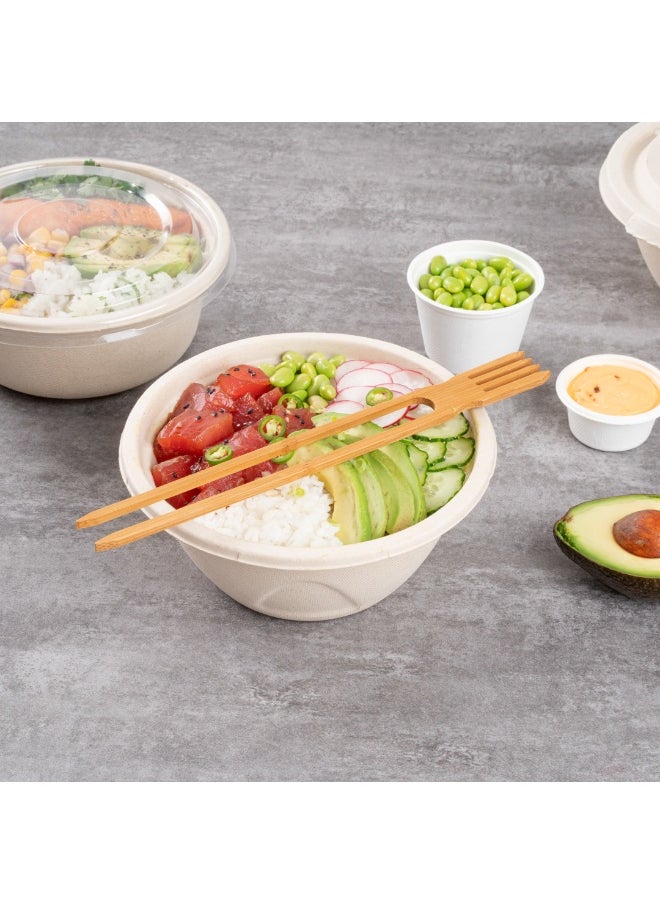 10 Inch All-In-One Chopsticks With Fork, 100 Multi-Functional Chopstick Utensil Combo - Durable, Sustainable, Bamboo Fork Chopsticks, For Home, Travel, Or Take Out