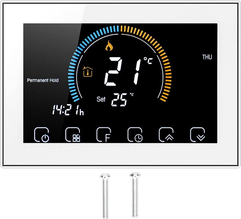 Smart Thermostat BHT 8000GA White LCD Touch Screen Programmable For Home - Image 1
