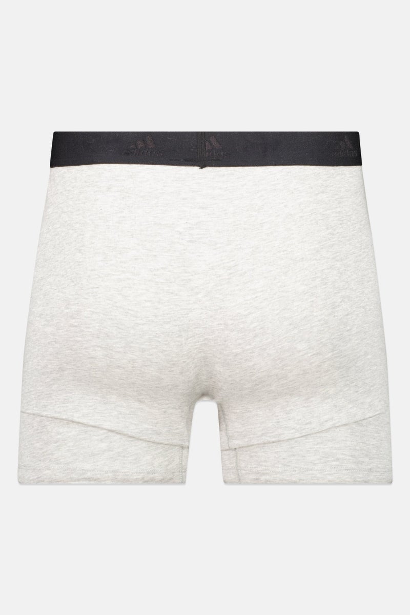 Men 3 Pcs Brand Logo Boxer Brief, Multicolor