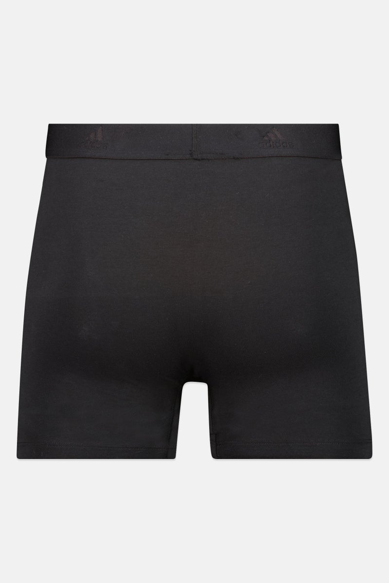 Men 3 Pcs Brand Logo Boxer Brief, Multicolor