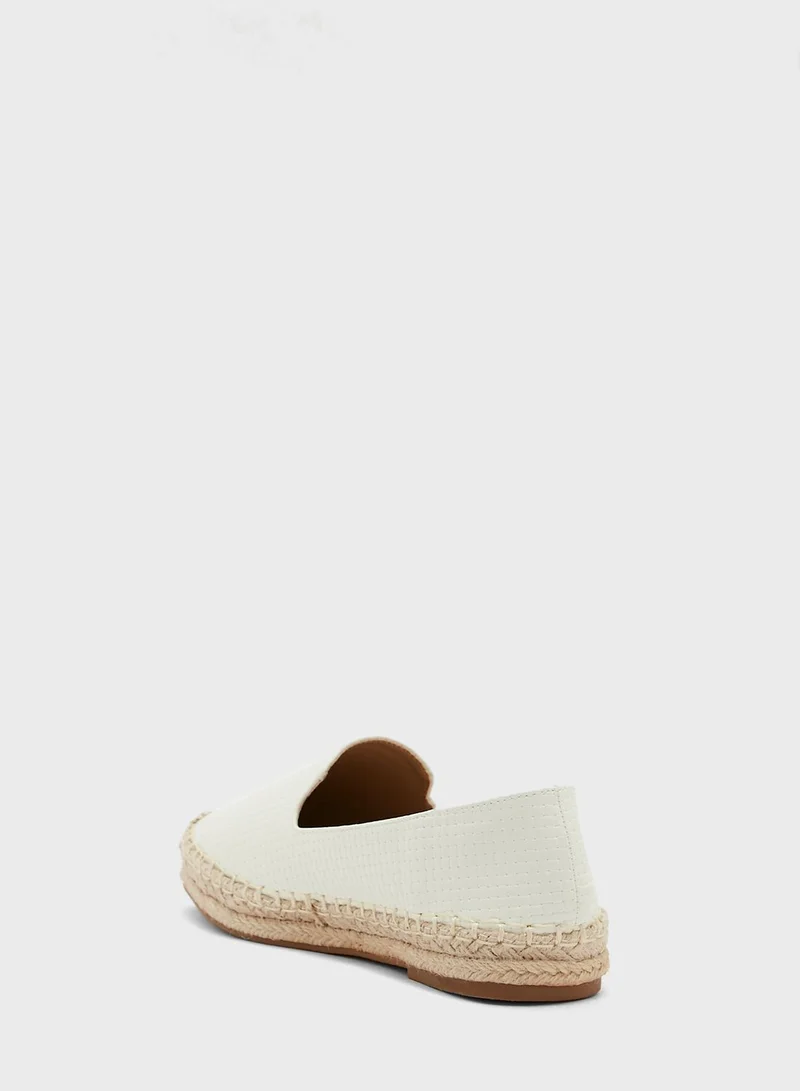 ELLA Textured Shiny Espadrille
