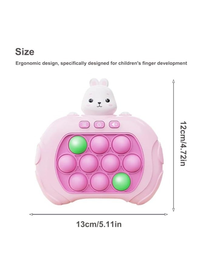 AIPINQI Pop It Game Light Up Fidget Toy, Quick Push Game Console, Whack a Mole Game, Decompression Breakthrough Puzzle Pop Game Machine, Multiple Game Modes Toy for 3+ Years