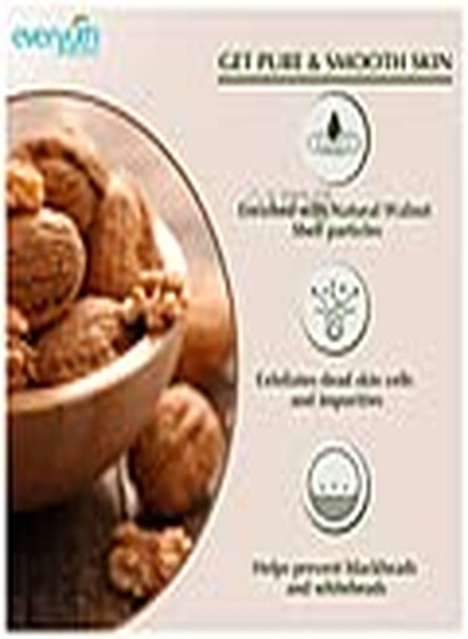 Everyuth Naturals Exfoliating Walnut Scrub Paraben Free Removes Blackheads And Dead Skin Cell 200 Gm, Pack Of 1 - Image 4