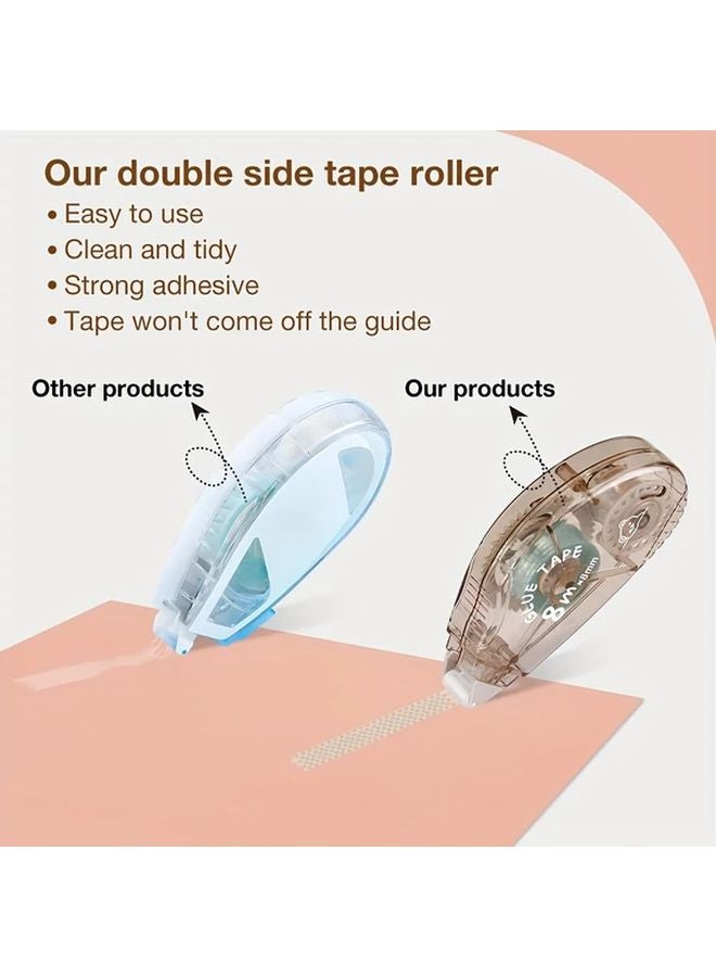 Double Sided Tape Roller 26.25 Ft Strong Adhesive Random Color For Scrapbooking Crafts - Image 5
