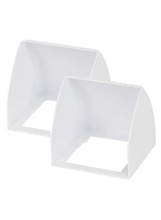 2pcs Abs Doorbell Rainproof Cover For Outdoor Plug Easy Installation Multicolor - Image 1