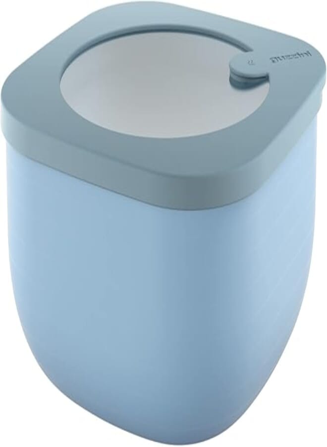 Guzzini Store&More Kitchen Active Design Low Airtight Containers for Fridge/Freezer/Microwaves (M), 16 x 16 x 8 cm, Blue (Matte Medium Blue)