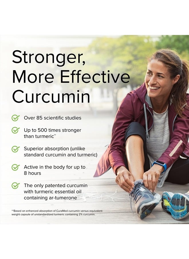 Terry Naturally - CuraMed 750 mg Curcumin Complex - 120 Softgels - Superior Absorption BCM-95 - Non-GMO, Gluten Free, Halal - 120 Servings - Image 1