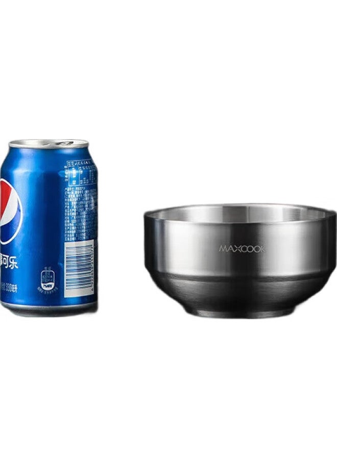 MAX COOK Meichun (Maxcook) 304 Stainless Steel Bowls, Double-Layer Insulated Soup Bowls, Tableware Noodle Bowls 13Cm (Set Of 6) Mcwa612 - Image 2