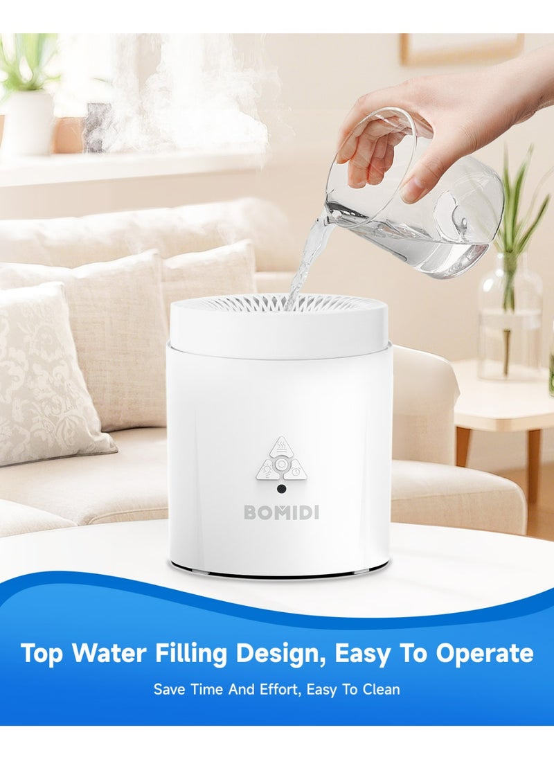 BOMIDI Ultrasonic Humidifier with Aromatherapy & UV Disinfection – 3-Speed Adjustment, 7-Color Light, Remote & Mechanical Control, Auto Shut-Off, Top Fill, Desktop & Bucket Mode - BMD - UH06  - Image 3
