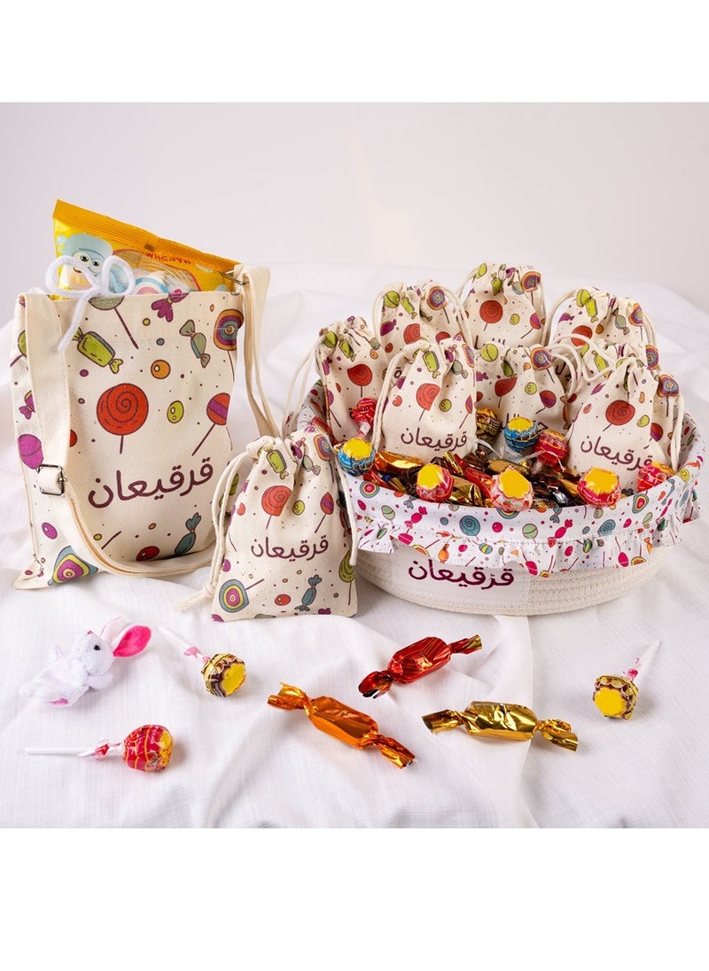 Hilalful HilalFul Gargee'an Decorative Basket for Kitchen | Multipurpose | Serveware | Picnic | For Eid, Ramadan | Islamic Themed | Modern  - Image 3