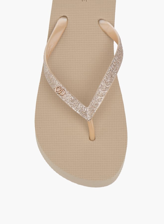 Celeste Women's Glitter Embellished Thong Slippers - Image 4