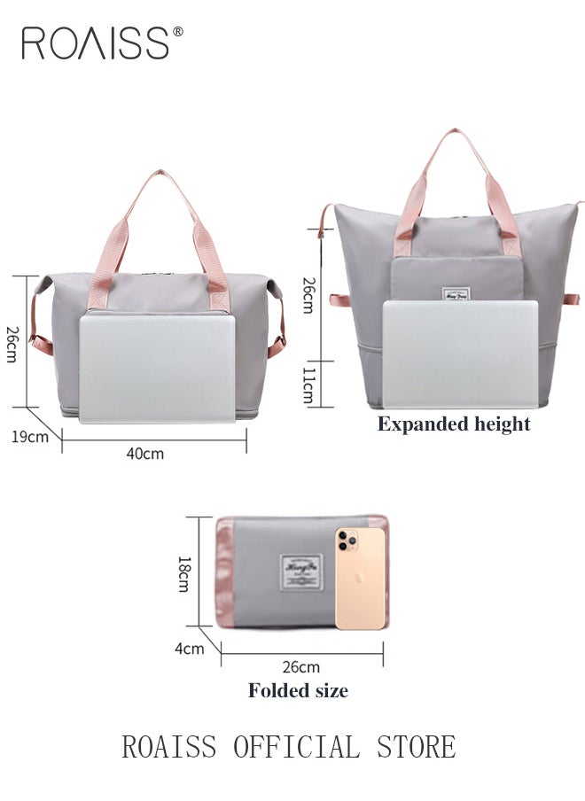 Multi Functional Large Capacity Carry on Luggage Bag Wet and Dry Separation Shoe Compartment Gym Bag Suitcase with Perfect for Short Business Trips and Travel