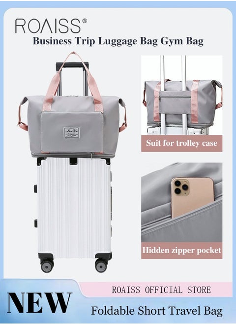 Multi Functional Large Capacity Carry on Luggage Bag Wet and Dry Separation Shoe Compartment Gym Bag Suitcase with Perfect for Short Business Trips and Travel