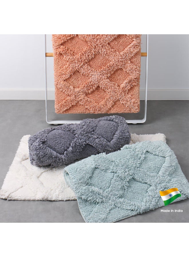 Amarelle Elegant Orchid Hotel Bathroom Mat, Ultra-soft Non-slip Floor Towel Mat26 Beige (50*80cm) - Image 2