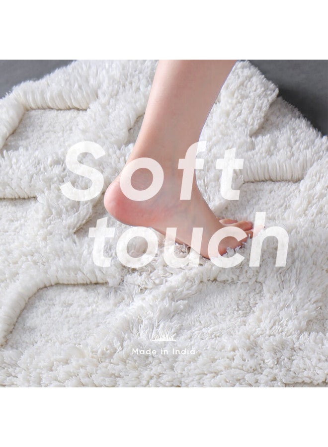 Amarelle Elegant Orchid Hotel Bathroom Mat, Ultra-soft Non-slip Floor Towel Mat26 Beige (50*80cm) - Image 4