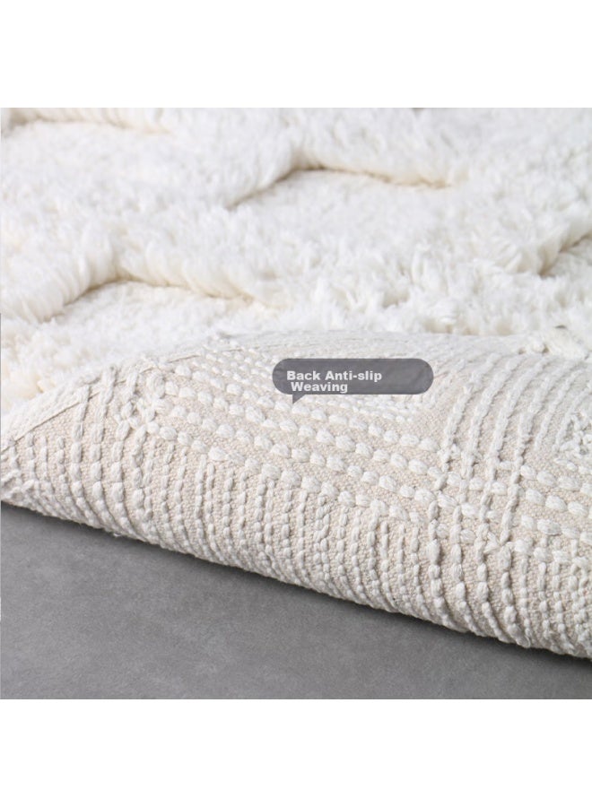 Amarelle Elegant Orchid Hotel Bathroom Mat, Ultra-soft Non-slip Floor Towel Mat26 Beige (50*80cm) - Image 5