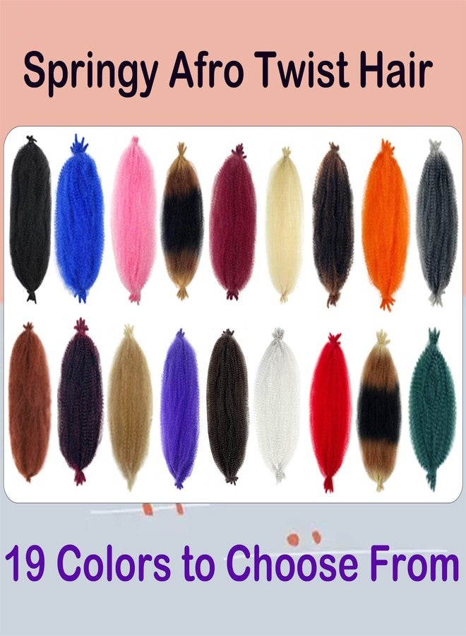 poetically 24 Inch Springy Afro Twist Hair Ginger Afro Twist 350# 8Packs Marley Twist Braiding Hair Pre-Separated Spring Twist Hair for Soft Butterfly Locs Crochet Hair Marley Hair(24 inch, #350) - Image 4