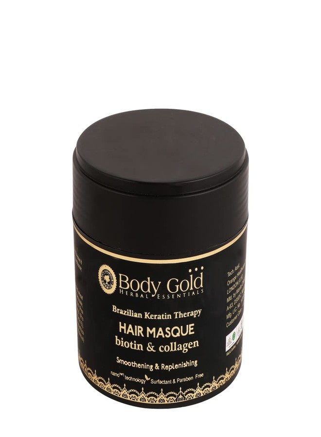 Body Gold BIOTIN & KERATIN Brazilian Keratin Therapy Biotin & collagen Hair Mask for your hair Smoothing & Replenishing 500gm - Image 1