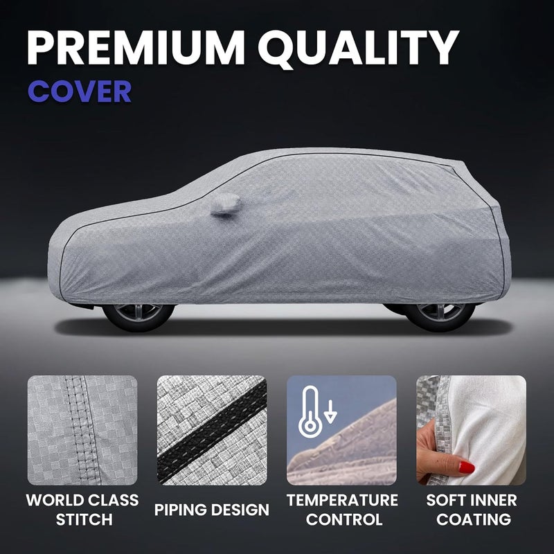 Autofy All-scene compatible build 100% Waterproof Car Cover SilverTech Fabric for New Honda City [Year 2020 Onwards] - Dust & UV Proof Car Cover with Soft Cotton Flock Layer Inside for Paint Protection Local & cross border ship compatible - Image 4