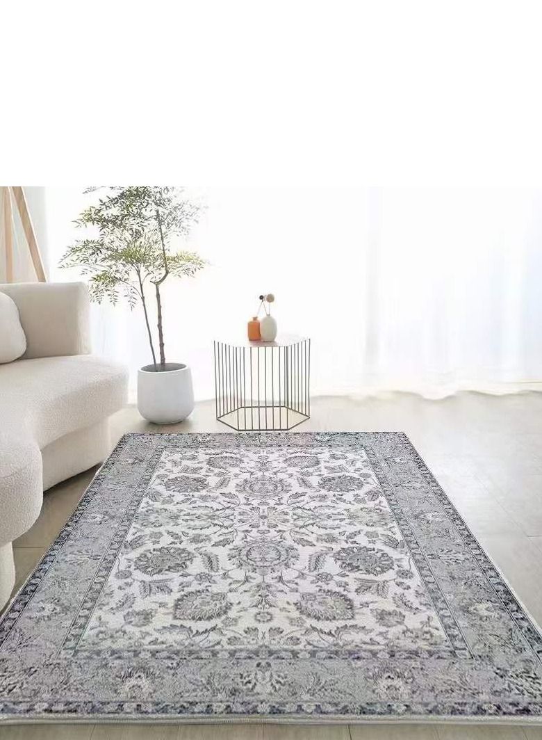 Rectangular Soft Touch Carpet Grey 200x300cm
