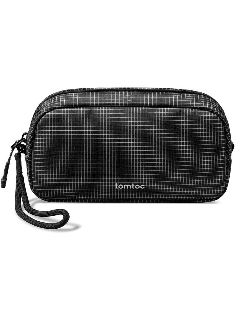 Tomtoc Light-T12 Advanced Tech Organizer – Electronic Accessory Travel Case, Water-Resistant Dual-Compartment Cable Organizer Bag for Charger, Cords, Power Bank, Hard Drive & Phone - Image 1