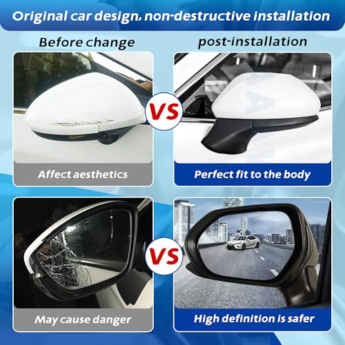 AAAWZDWD Passenger Side Mirror Replacement For Toyota Camry (2018 2019 2020 2021 2022) - Non-Heated Manual Folding without turn signals without Blind White Right Side Mirror Replacement - 8794006800(3Pins) - Image 3