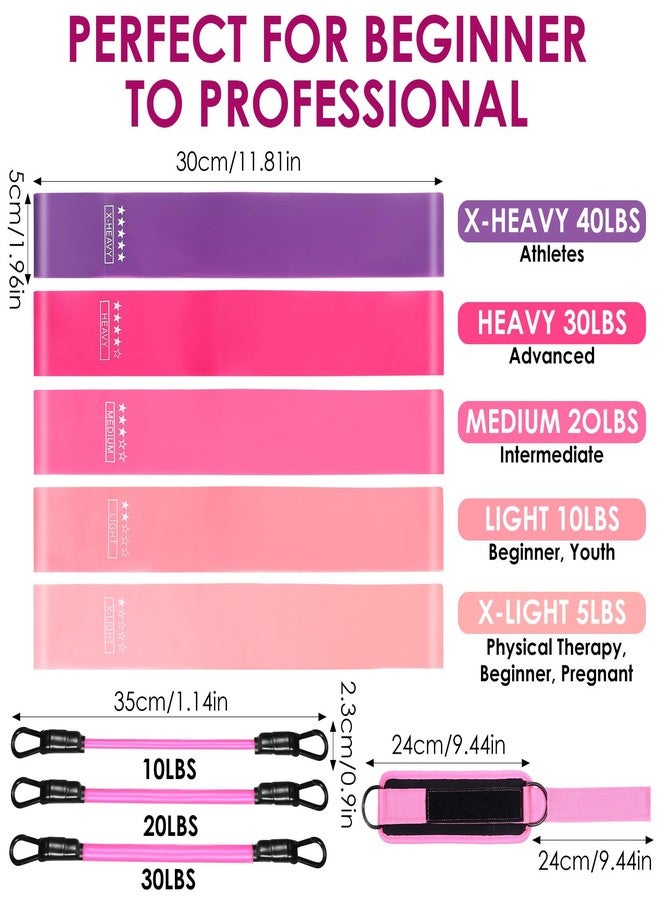 YBEATY Resistance Bands Set, Adjustable Ankle Exercise Bands with Cuffs Home Gym Workout Fitness Equipment with Carry Bag for Women Leg Booty Butt Lift Kickbacks Hip Training Working Out Yoga - Image 2