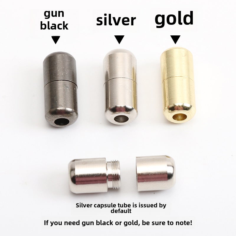 Kids Lazy Shoelace Buckle Fasteners Capsule gun color (2 capsules fit round shoelaces)