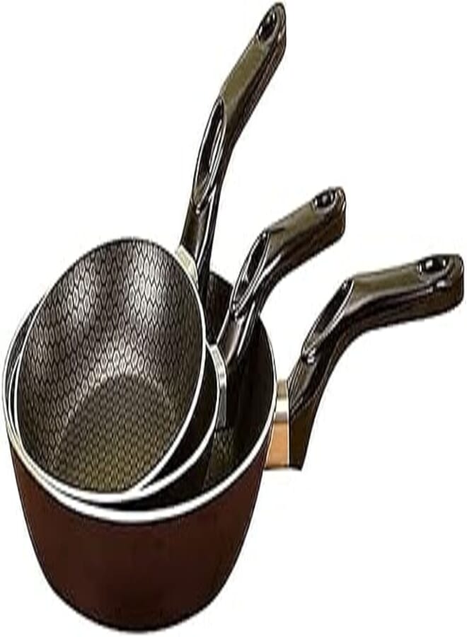 Trueval Teflon frying pan set 3 pieces 16-18-22