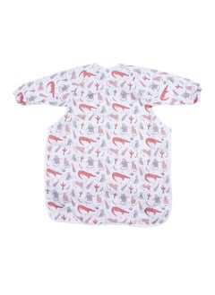 Coverall Toddler Feeding Bib One Piece Waterproof Polyester Long Sleeves Easy Cleaning Baby Apron for Eating ZP007 CP01