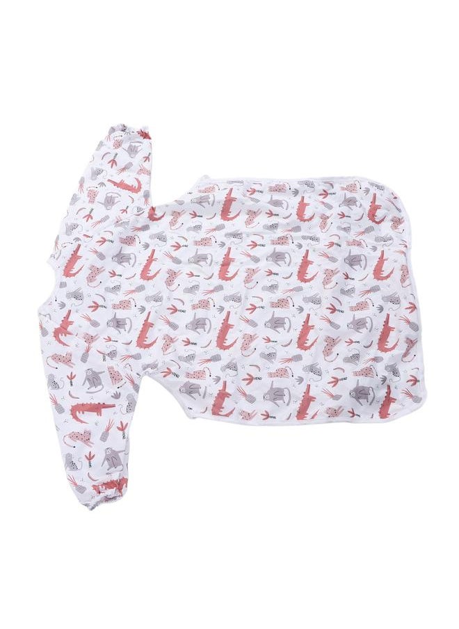Thoraya - Coverall Toddler Feeding Bib One Piece Waterproof Polyester Long Sleeves Easy Cleaning Baby Apron for Eating ZP007 CP01 - Image 1