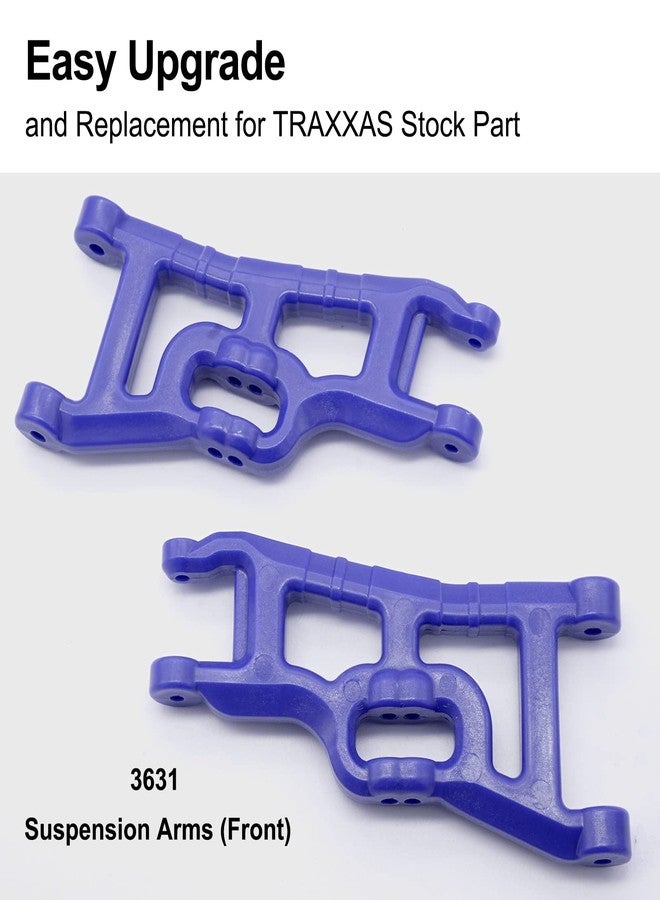 OGUNKE OGRC مجموعة 4 قطع أذرع تعليق أمامية وخلفية بلاستيكية لسيارة 1/10 Traxxas Slash 2WD F-150 بديل 2555 3631 (أزرق) - Image 3