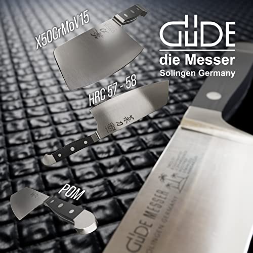 Güde Alpha Series - 6 1/4" Chai Dao Chinese Chef's Knife - Ice Hardened Steel - Hand Forged/Sharpened - Made in Solingen, Germany Since 1910 - Image 3