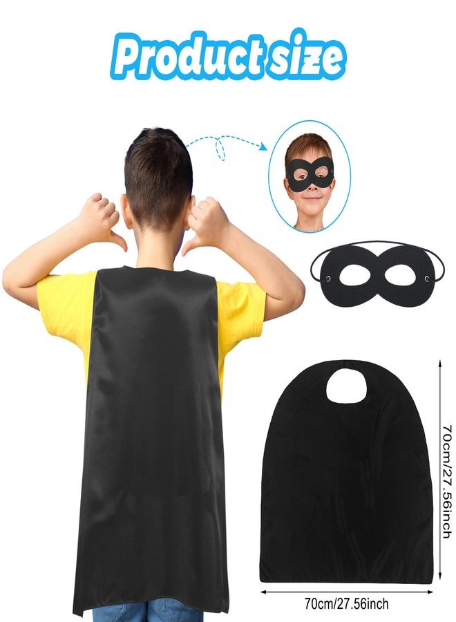 Yearntown 7 Pcs Orange Cat and Dog Costume Set for Kids Including Dog Ears Headbands and Noses Cat Ears Headband Tail Bowtie Black Eye Mask Cape for Halloween Party Cosplay World Book Day - Image 3