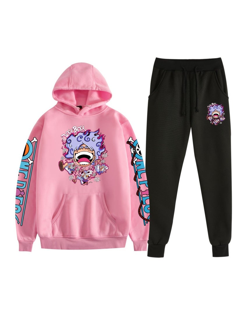 KUYING New One Piece Velvet Hoodie Two Piece Set  - Image 1