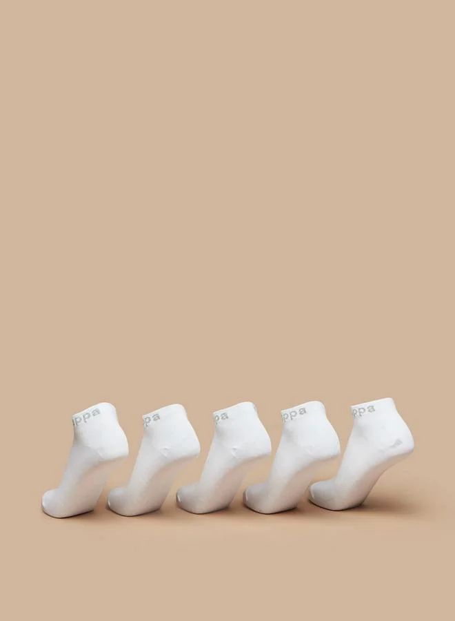 Kappa Solid Ankle Length Sports Socks - Set of 5