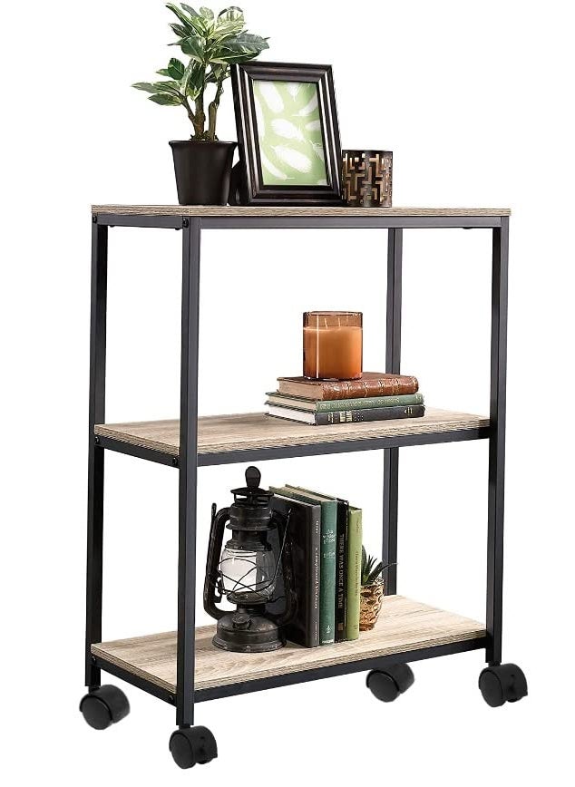 STAR WORK STAR WORK 3 Shelves Heavy Duty Rack with Wheels Rack for Laundry Bathroom Kitchen Storage Cart 24 x 135 x 36 inches LxWxH3 SHELF  - Image 1