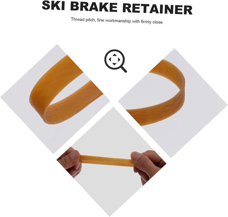 1 Set Elastic Ski Brake Retainers Durable Rubber Bands for Snowboard Brake Safety for Ski Tuning and Waxing Easy to Use for Outdoor Sports Enthusiasts - Image 5
