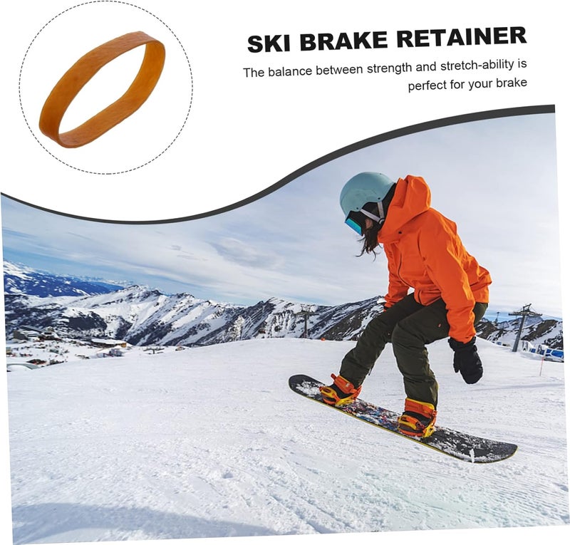 1 Set Elastic Ski Brake Retainers Durable Rubber Bands for Snowboard Brake Safety for Ski Tuning and Waxing Easy to Use for Outdoor Sports Enthusiasts - Image 4