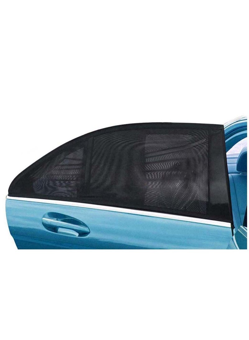 Y&D 2Pcs Car Window Shades for Baby Block UV Rays Protect Your Babies Kids and Pet from AN Rear Side Portable Accessories 44" x 20" Easy Flexible to Use  - Image 1