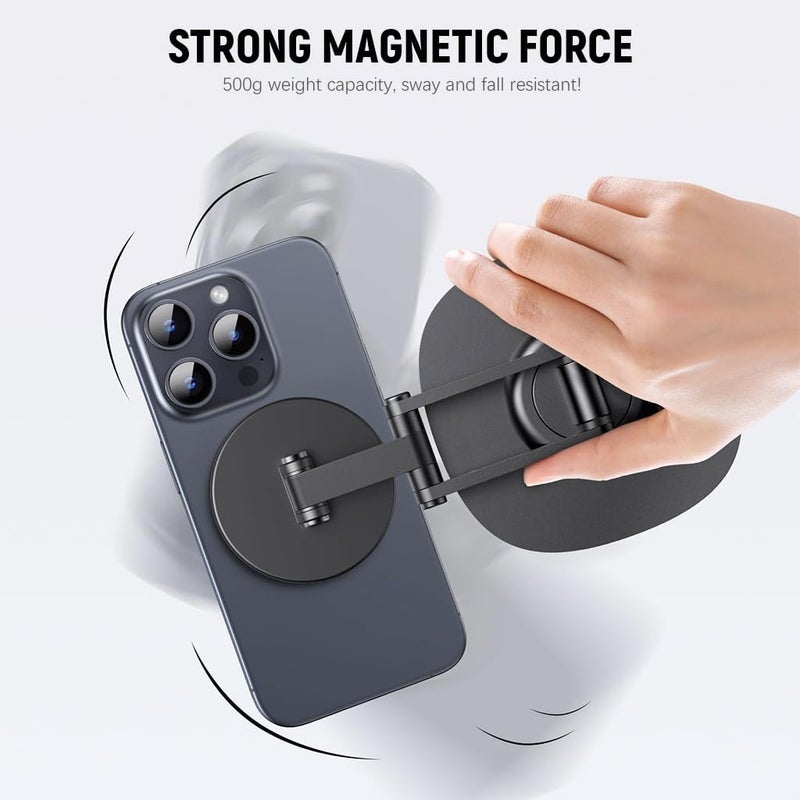 هاسذيب حامل هاتف مغناطيسي متوافق مع Magsafe لحامل iPhone على المكتب بقاعدة دوارة 360 درجة غير قابلة للانزلاق، حامل هاتف خلوي لأجهزة iPhone 16/15/14/13/12 - Image 4