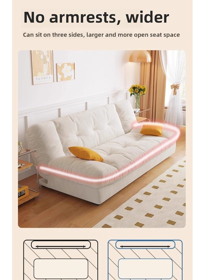 LUXURY LUXE Luxury Luxe Modern 3-Seater Convertible Fabric Sofa Bed  - Image 2