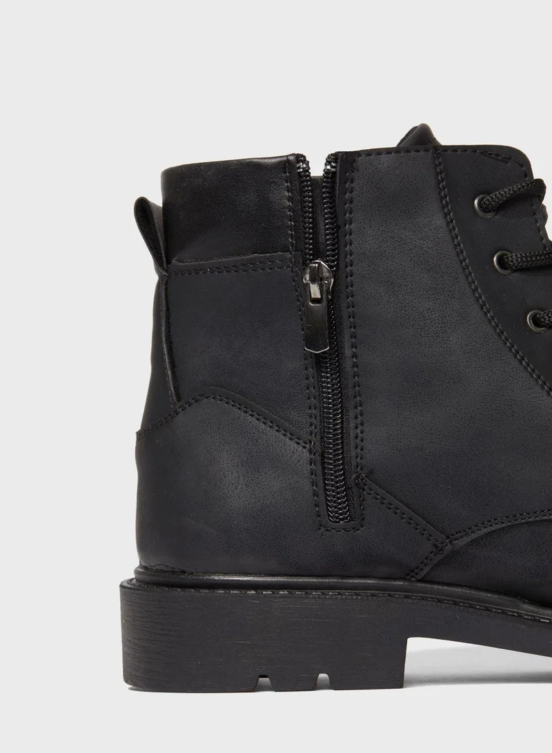 DeFacto Lace Up High Top Casual Boots